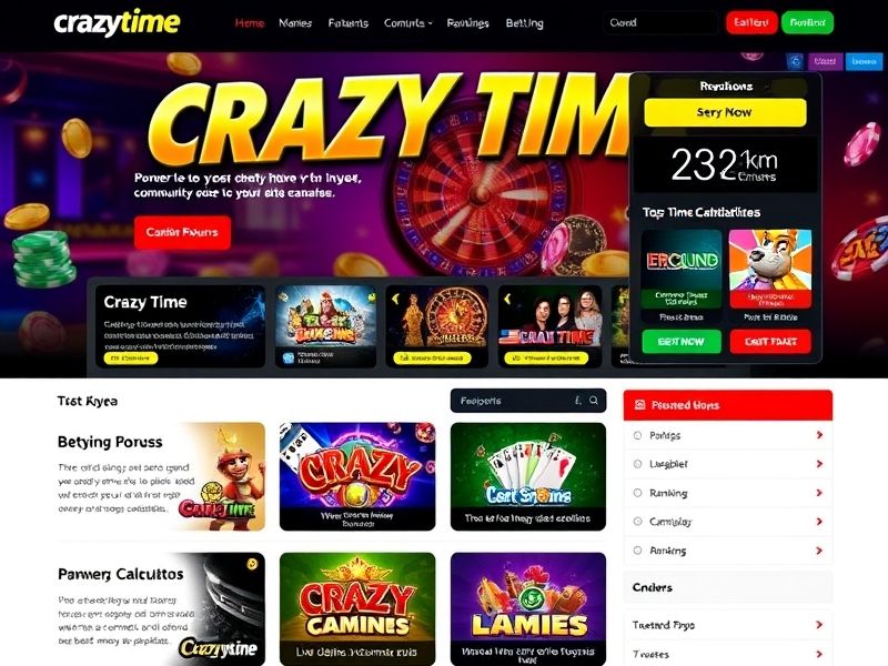 Explore the best Crazy Time casino online experiences, learn game strategies, and discover real-money opportunities. Play with live dealers and expert-approved tips.
